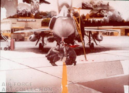 PRE-FLIGHT THF F-106 AT MCCHORD AFB